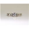 Image 2 : 18K WHITE GOLD MOISSANITE AND DIAMOND RING
