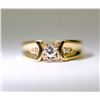 Image 2 : 14K YELLOW AND WHITE GOLD DIAMOND RING
