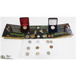 LOT OF WWII COINS, VETS MEMORIAL $1'S ++