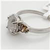 Image 2 : 20) PLATINUM DIAMOND RING