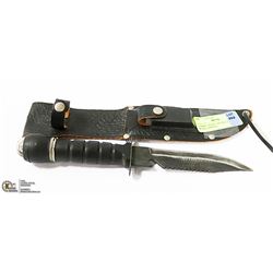 COMBAT KNIFE- DOUBLE EDGED WITH COMPASS,