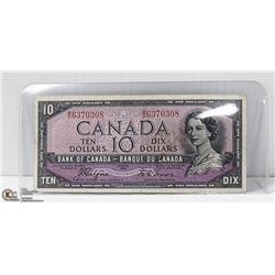 1954 COYNE TOWERS DEVILS FACE $10