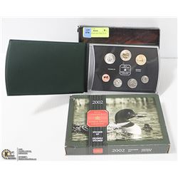 2 PCS. CANADIAN SPECIMEN SETS 2002 2003