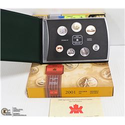 2 PCS CANADIAN SPECIMEN SETS 2000 2001