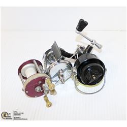 3 VINTAGE REELS, MITCHELL 300, SOUTH BEND, BRONSON