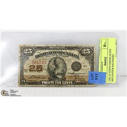 1923 25 CENTS SHINPLASTER MCCAVOUR-SAUNDERS