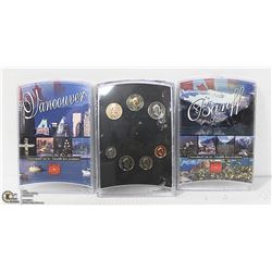 3 PCS OH! CANADA MINT SETS WHISTLER BANFF VANC
