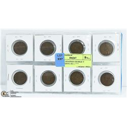 LOT OF CANADIAN GEORGE V LARGE CENTS 1911-1919