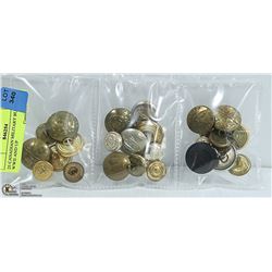 25 CANADIAN MILITARY BUTTONS, WWII AND UP