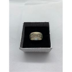 SPINNER RING, SILVER, 7.9 GRAMS, SIZE 8.5