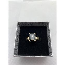 FLOATING DIAMOND IN BLACK ONYX. 925