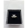 Image 1 : FLOATING DIAMOND IN BLACK ONYX. 925