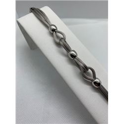 925 ITALIAN SILVER BRACELET, 7", 14.5 GRAMS