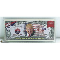 NOVELTY ONE MILLION TRUMP DOLLARS