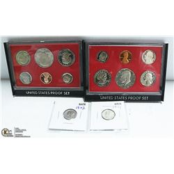USA 1980-81 PROOF MINT SETS W/JFK $.50 + 90% $.10