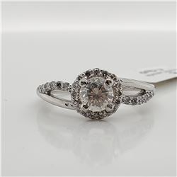 41) PLATINUM DIAMOND RING