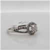 Image 3 : 41) PLATINUM DIAMOND RING