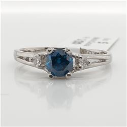 40) PLATINUM FANCY COLOURED DIAMOND RING