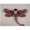 Image 1 : DRAGONFLY RHINESTONE BROOCH