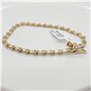 Image 2 : 12) 14 K WHITE AND YELLOW GOLD DIAMOND BRACELET