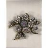 Image 1 : FLORAL RHINESTONE BROOCH