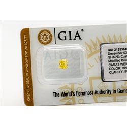 .80 CARAT FLAWLESS, FANCY VIVID YELLOW DIAMOND