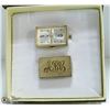 Image 1 : SET INCL. 17 JEWEL WATCH/MONOGRAM CUFFLINK SET