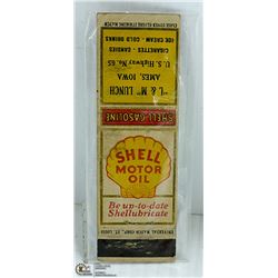 1930'S SHELL MOTOR OIL MATCHBOOK