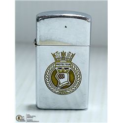 1970 ZIPPO MILITARY LIGHTER GOLD ENGRAVED