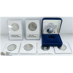 CAN 1966 $.50, AB .99 SILV COIN, 4 CAMEO $.50  JFK