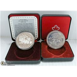 1980-1981 CANADIAN PROOF + CAMEO SILVER DOLLARS $1