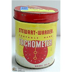 VINTAGE STEWART - WARNER PORTABLE HAND TACHOMETER