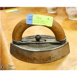 ANTIQUE TAYLOR-FORBES IRON /W ORIGINAL HANDLE