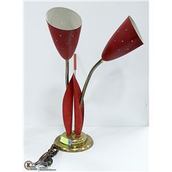 MID CENTURY MODERN TABLE LAMP, WITH FLEXIBLE ARMS