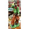 Image 1 : VINTAGE HAND PAINTED COWBOY IN CHAPS
