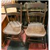 Image 1 : 2 CHAIRS ORIGINAL PAINT ANTIQUE