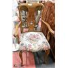 Image 1 : VINTAGE WOOD TAPESTRY ARMCHAIR