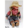 Image 1 : LITTLE BOY COWBOY OUTFITTED DOLL, APPROX 20" TALL