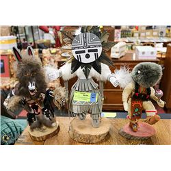 INDIGENOUS KACHINA DOLLS SET ALL TOGETHER ALL