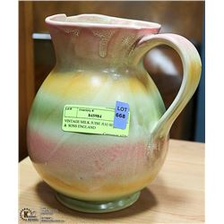 VINTAGE JUG MADE BY SHORTER &  SONS ENGLAND