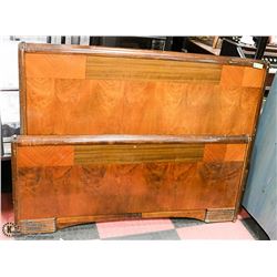 VINTAGE WOOD HEADBOARD AND FOOTBOARD ON CHOICE