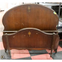 VINTAGE WOOD HEADBOARD AND FOOTBOARD ON CHOICE