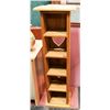 Image 1 : WOOD DISPLAY SHELF, 11 X 8 X 34