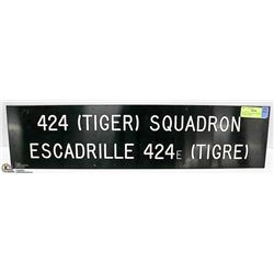 VINTAGE MILITARY- 424 SQUADRON DOUBLE SIDED