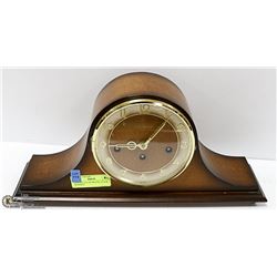 VINTAGE SOLAR MANTEL CLOCK WITH KEY