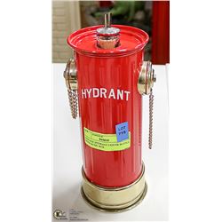 VINTAGE HYDRANT LIQUOR BOTTLE WITH MUSIC BOX