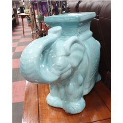 BLUE ELEPHANT PLANT STAND PEDESTAL 17" TALL