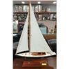 Image 1 : WOODEN BOAT MODEL 35" TALL