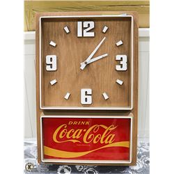 1970'S  COCA COLA CLOCK (WORKING)