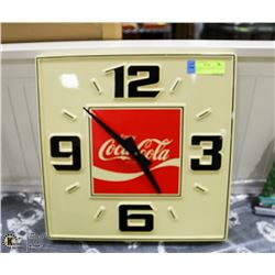 1970'S ORIGINAL COCA COLA CLOCK (WORKING!)